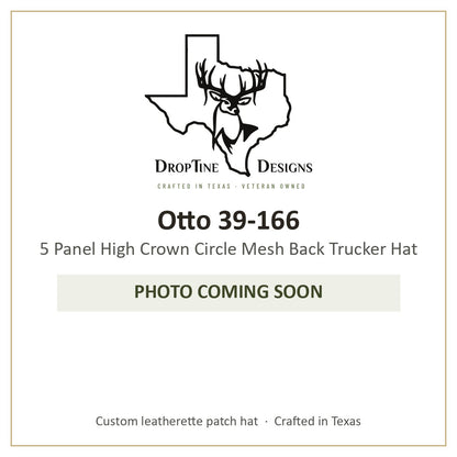 Photo coming soon: Otto 39-166 5 Panel High Crown Circle Mesh Back Trucker Hat