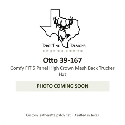 Photo coming soon: Otto 39-167 Comfy FIT 5 Panel High Crown Mesh Back Trucker Hat