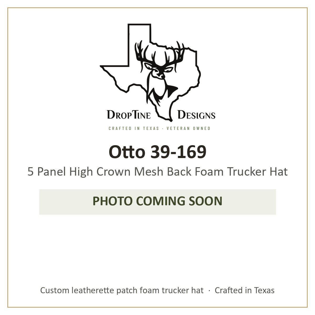 Photo coming soon: Otto 39-169 5 Panel High Crown Mesh Back Foam Trucker Hat