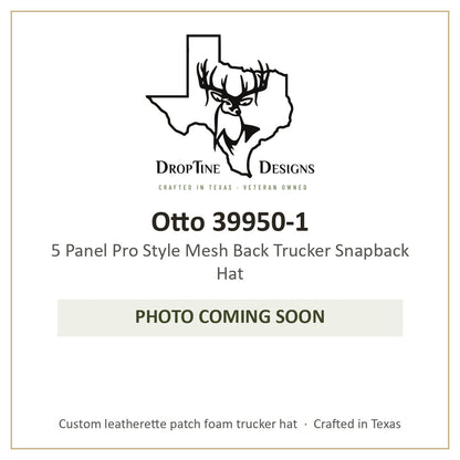 Photo coming soon: Otto 39950-1 5 Panel Pro Style Mesh Back Trucker Snapback Hat