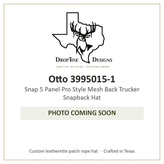Photo coming soon: Otto 3995015-1 Snap 5 Panel Pro Style Mesh Back Trucker Snapback Hat