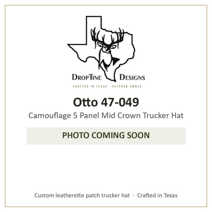 Photo coming soon: Otto 47-049 Camouflage 5 Panel Mid Crown Trucker Hat