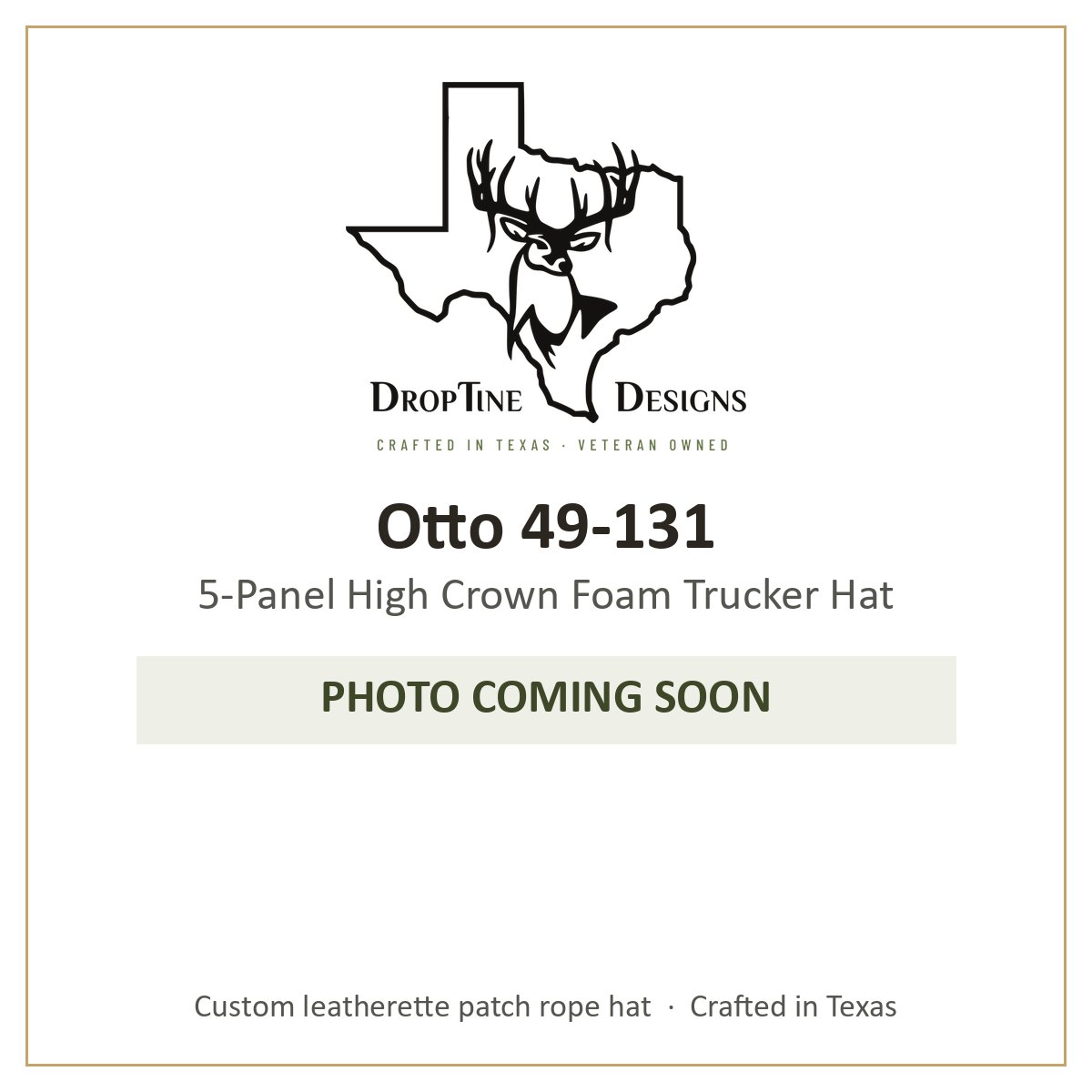 Photo coming soon: Otto 49-131 5-Panel High Crown Foam Trucker Hat