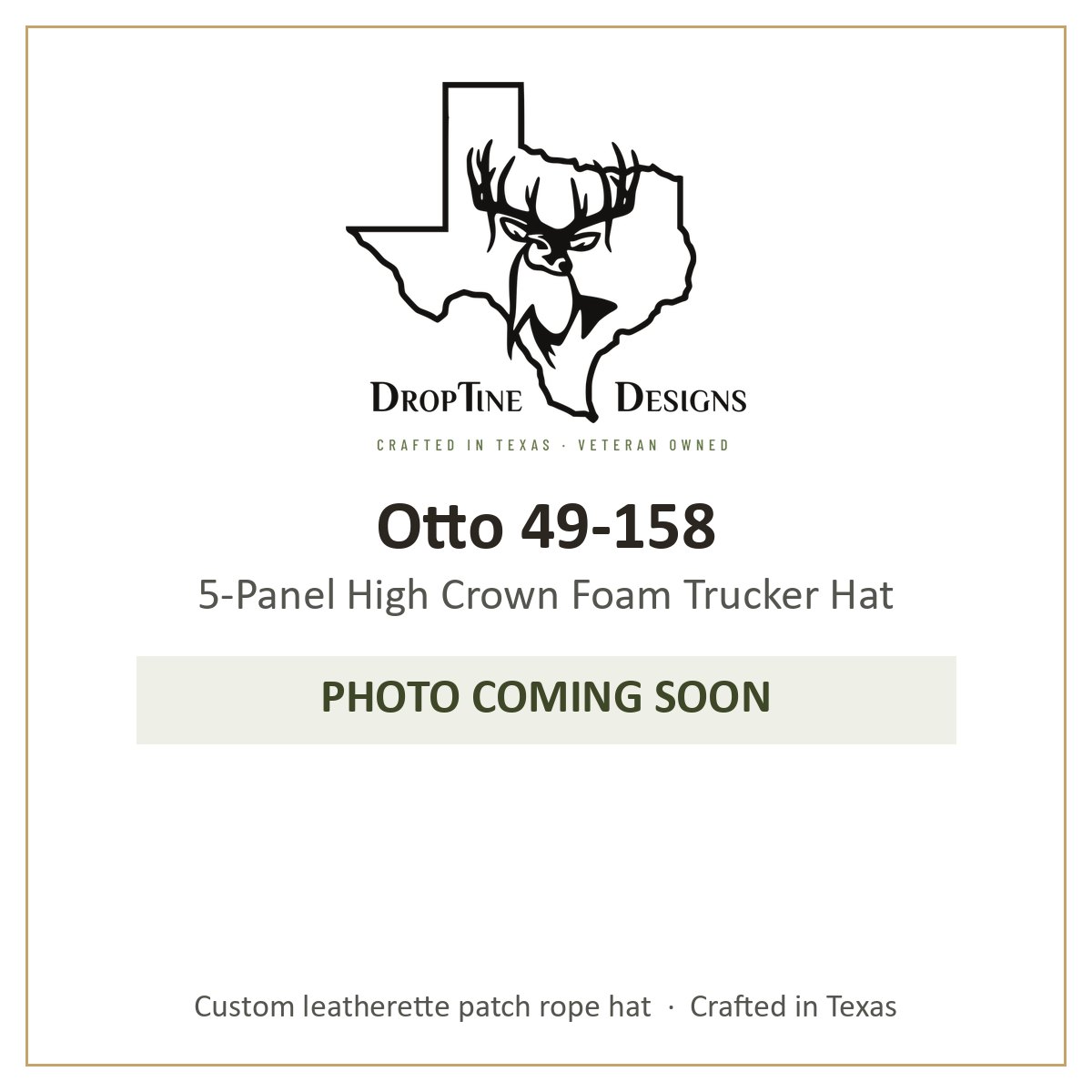 Photo coming soon: Otto 49-158 5-Panel High Crown Foam Trucker Hat