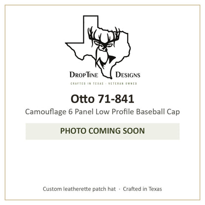 Photo coming soon: Otto 71-841 Camouflage 6 Panel Low Profile Baseball Cap
