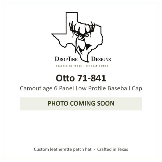 Photo coming soon: Otto 71-841 Camouflage 6 Panel Low Profile Baseball Cap