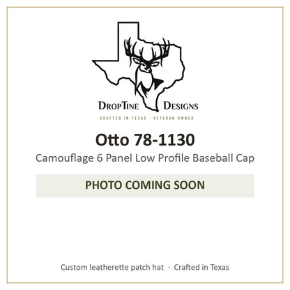 Photo coming soon: Otto 78-1130 Camouflage 6 Panel Low Profile Baseball Cap