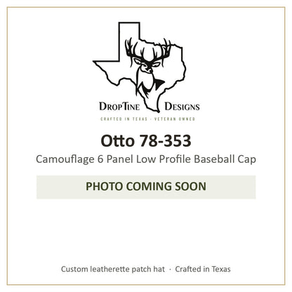 Photo coming soon: Otto 78-353 Camouflage 6 Panel Low Profile Baseball Cap
