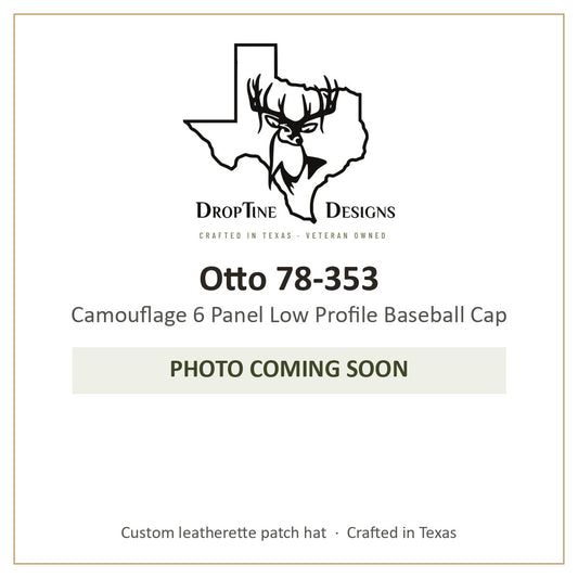 Photo coming soon: Otto 78-353 Camouflage 6 Panel Low Profile Baseball Cap