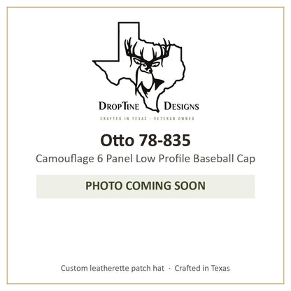 Photo coming soon: Otto 78-835 Camouflage 6 Panel Low Profile Baseball Cap