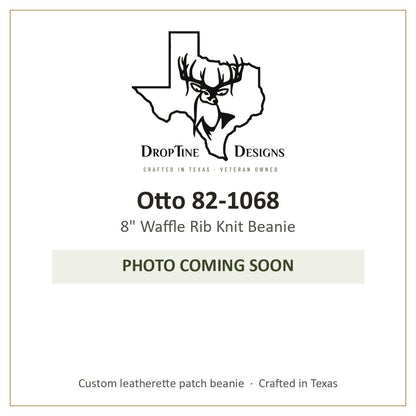 Photo coming soon: Otto 82-1068 8" Waffle Rib Knit Beanie