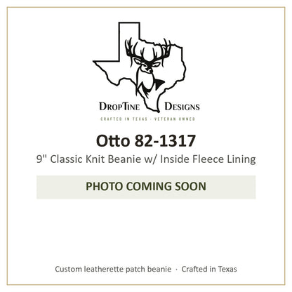 Photo coming soon: Otto 82-1317 9" Classic Knit Beanie w/ Inside Fleece Lining