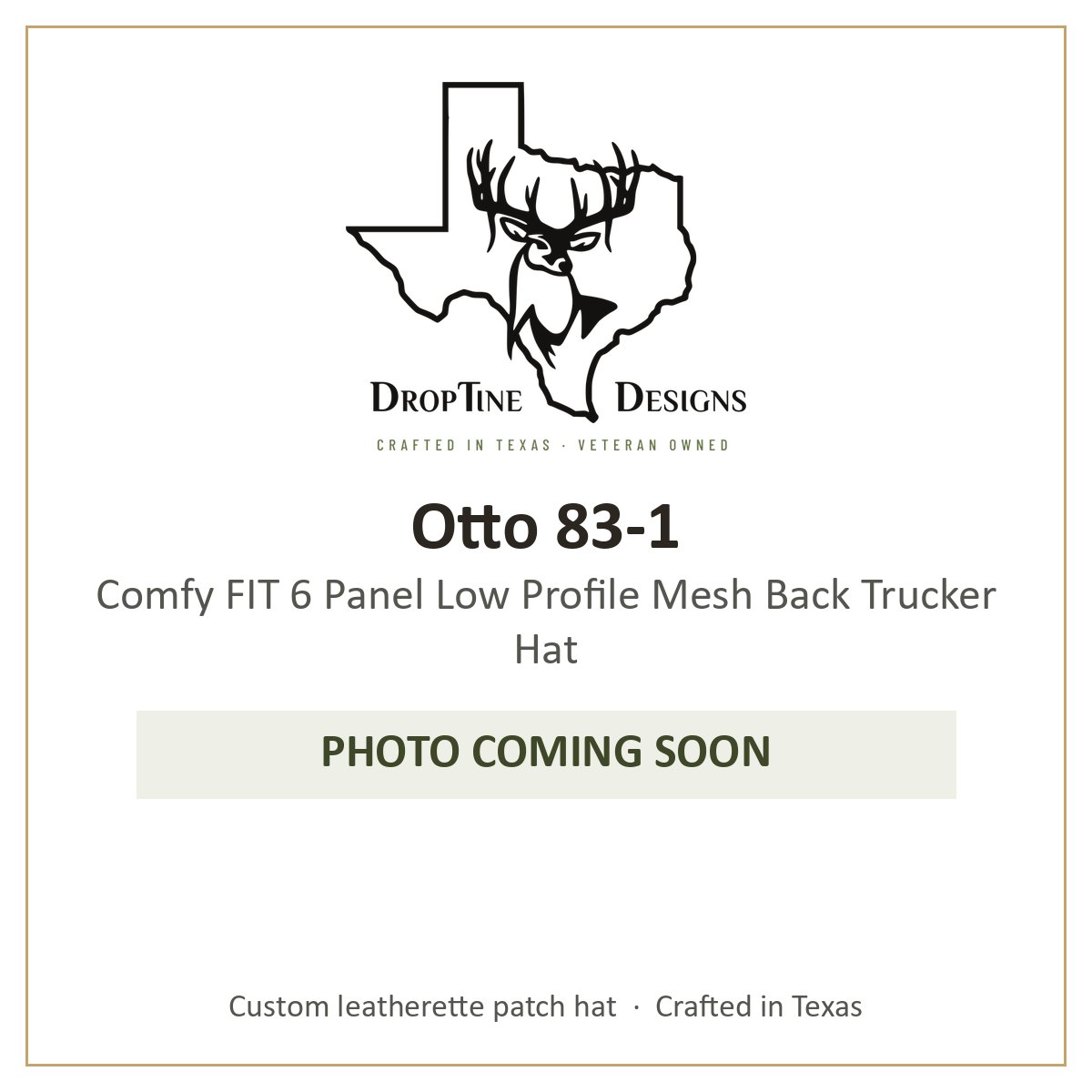 Photo coming soon: Otto 83-1 Comfy FIT 6 Panel Low Profile Mesh Back Trucker Hat