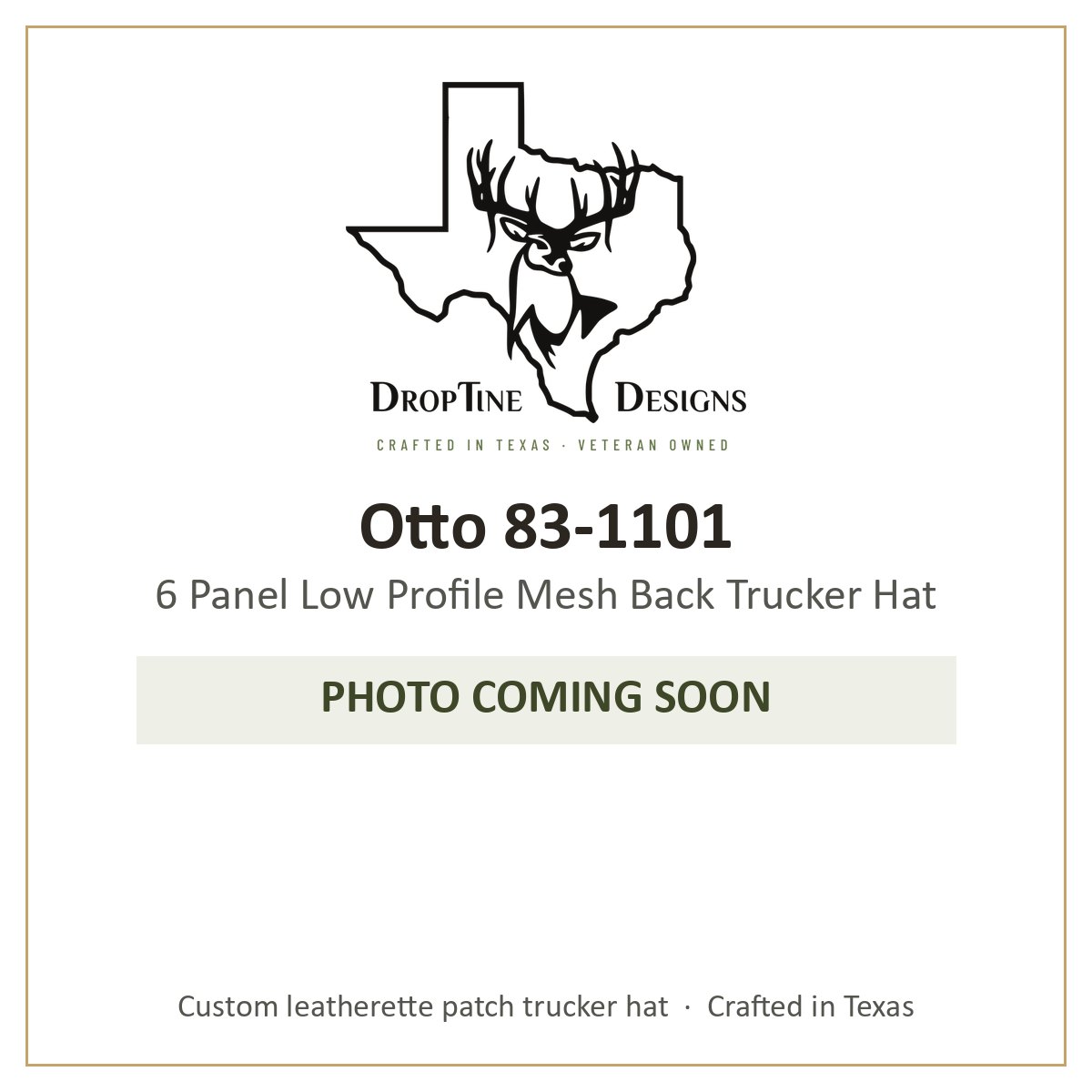 Photo coming soon: Otto 83-1101 6 Panel Low Profile Mesh Back Trucker Hat