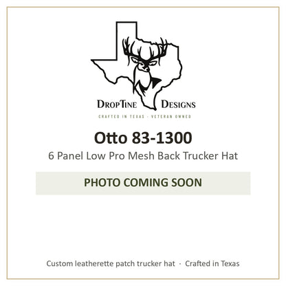 Photo coming soon: Otto 83-1300 6 Panel Low Pro Mesh Back Trucker Hat