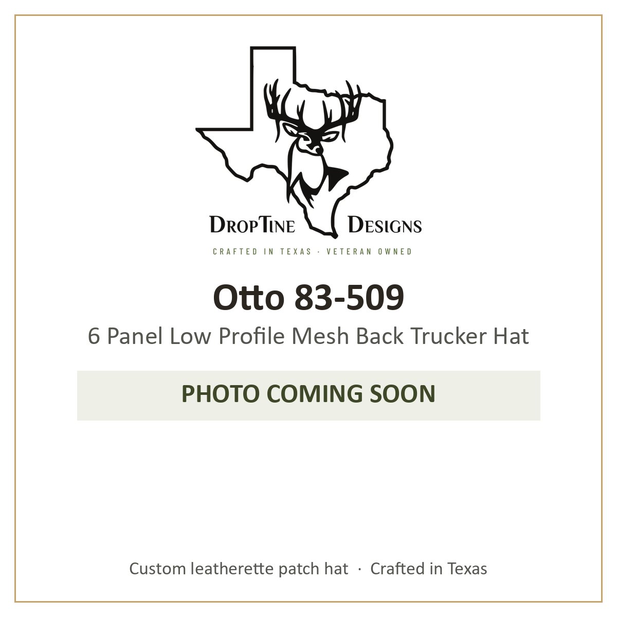 Photo coming soon: Otto 83-509 6 Panel Low Profile Mesh Back Trucker Hat