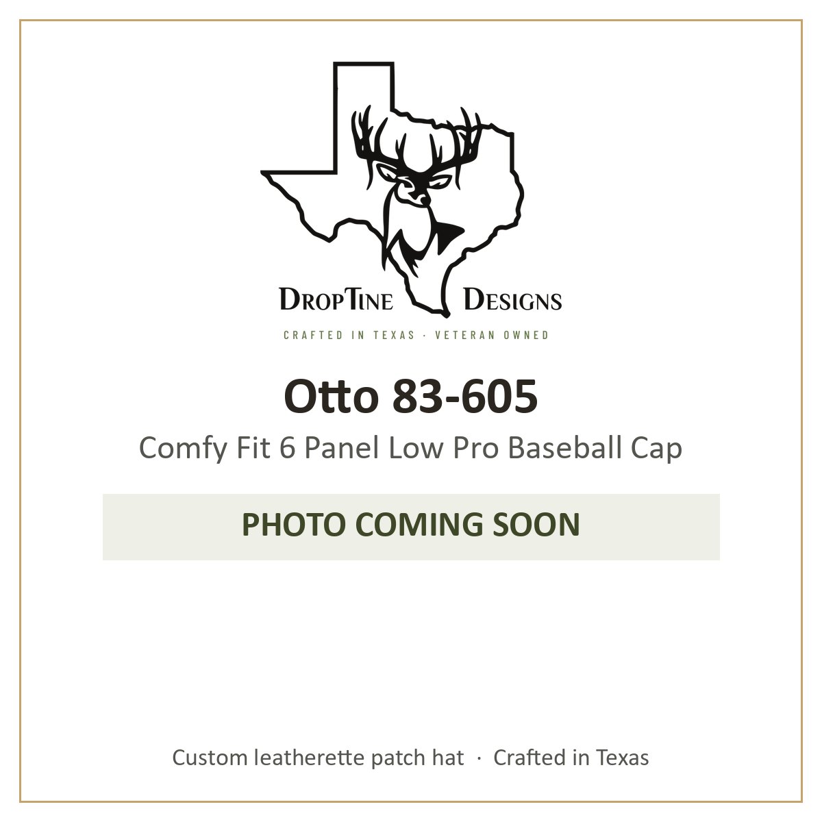 Photo coming soon: Otto 83-605 Comfy Fit 6 Panel Low Pro Baseball Cap