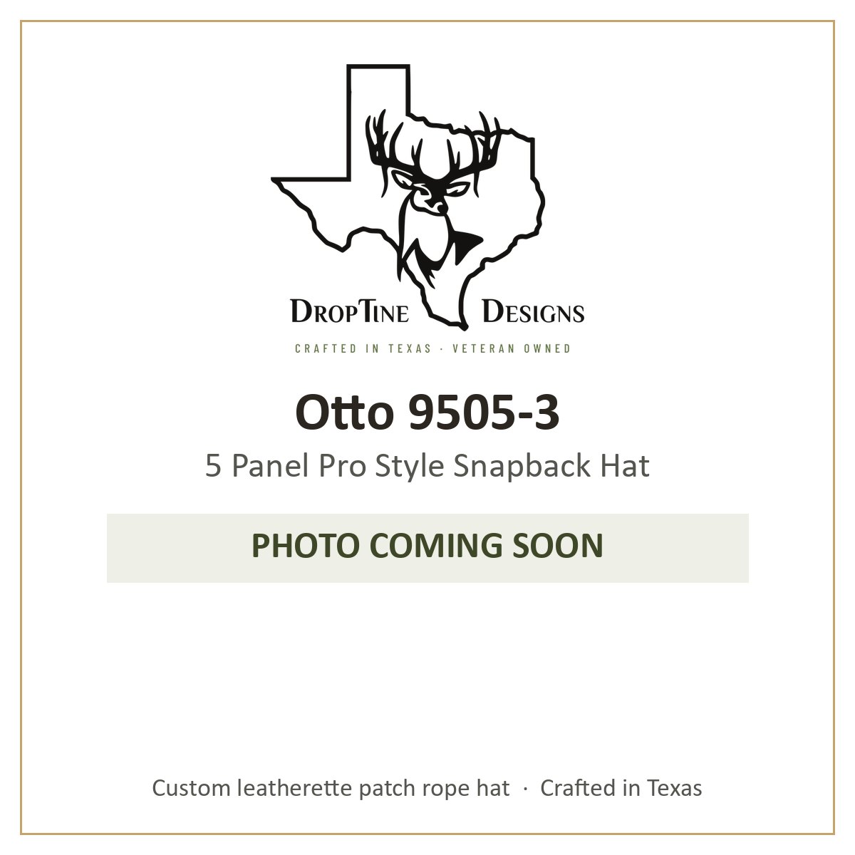 Photo coming soon: Otto 9505-3 5 Panel Pro Style Snapback Hat
