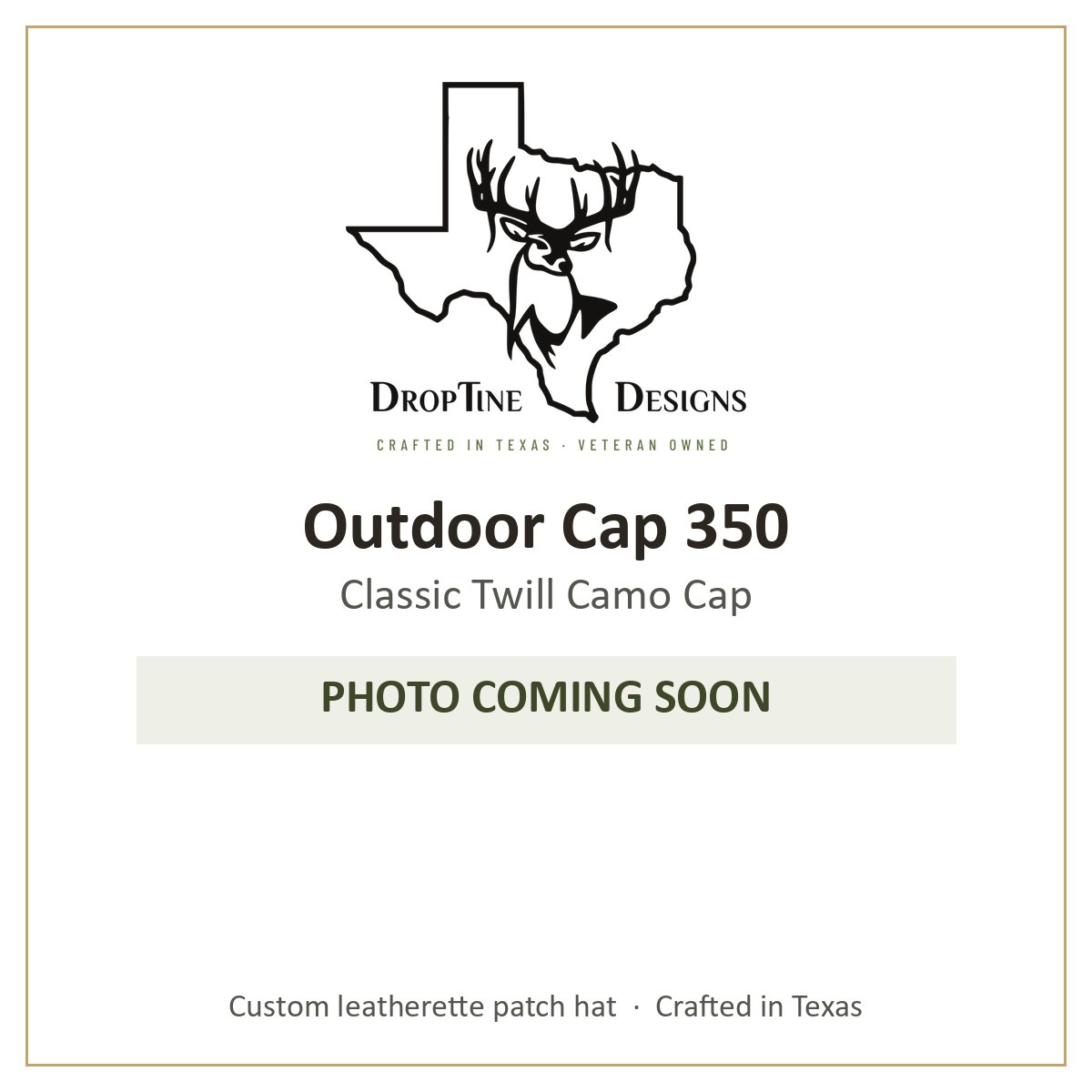 Photo coming soon: Outdoor Cap 350 Classic Twill Camo Cap
