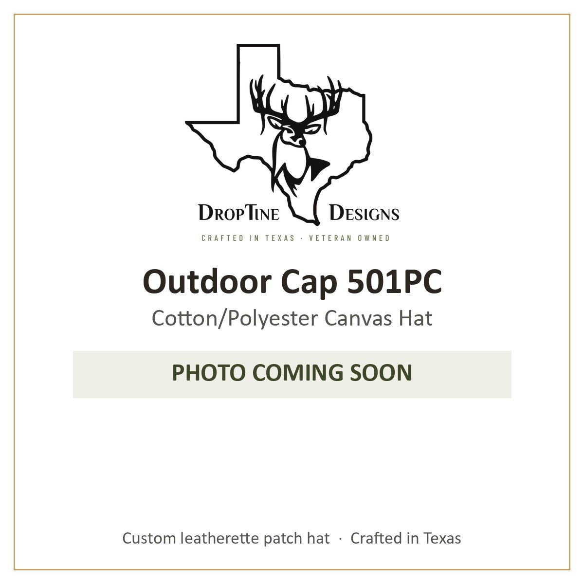 Photo coming soon: Outdoor Cap 501PC Cotton/Polyester Canvas Hat