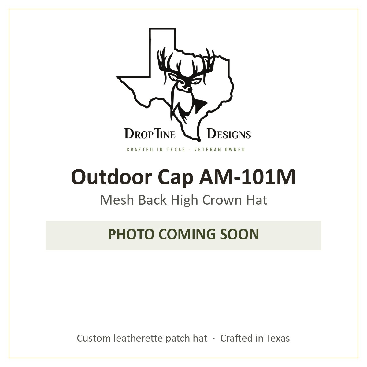 Photo coming soon: Outdoor Cap AM-101M Mesh Back High Crown Hat