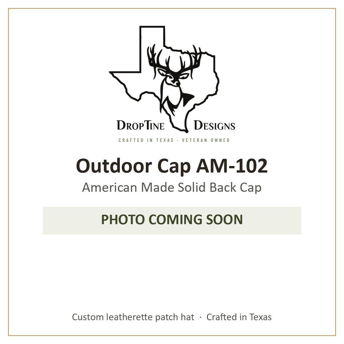 Photo coming soon: Outdoor Cap AM-102 American Made Solid Back Cap