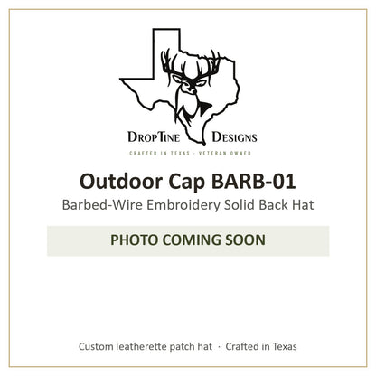 Photo coming soon: Outdoor Cap BARB-01 Barbed-Wire Embroidery Solid Back Hat