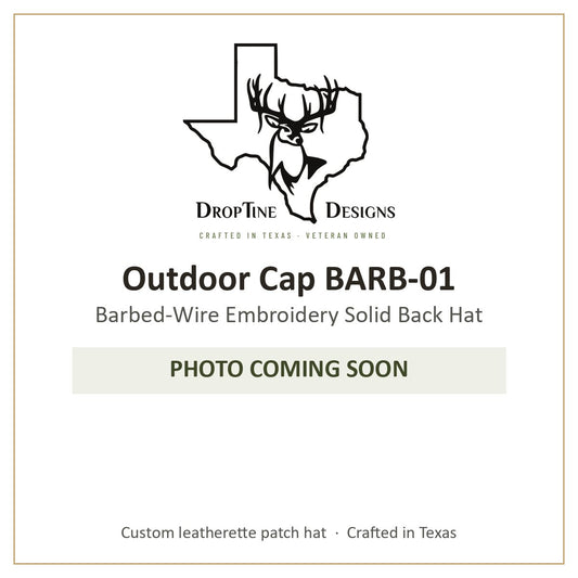 Photo coming soon: Outdoor Cap BARB-01 Barbed-Wire Embroidery Solid Back Hat