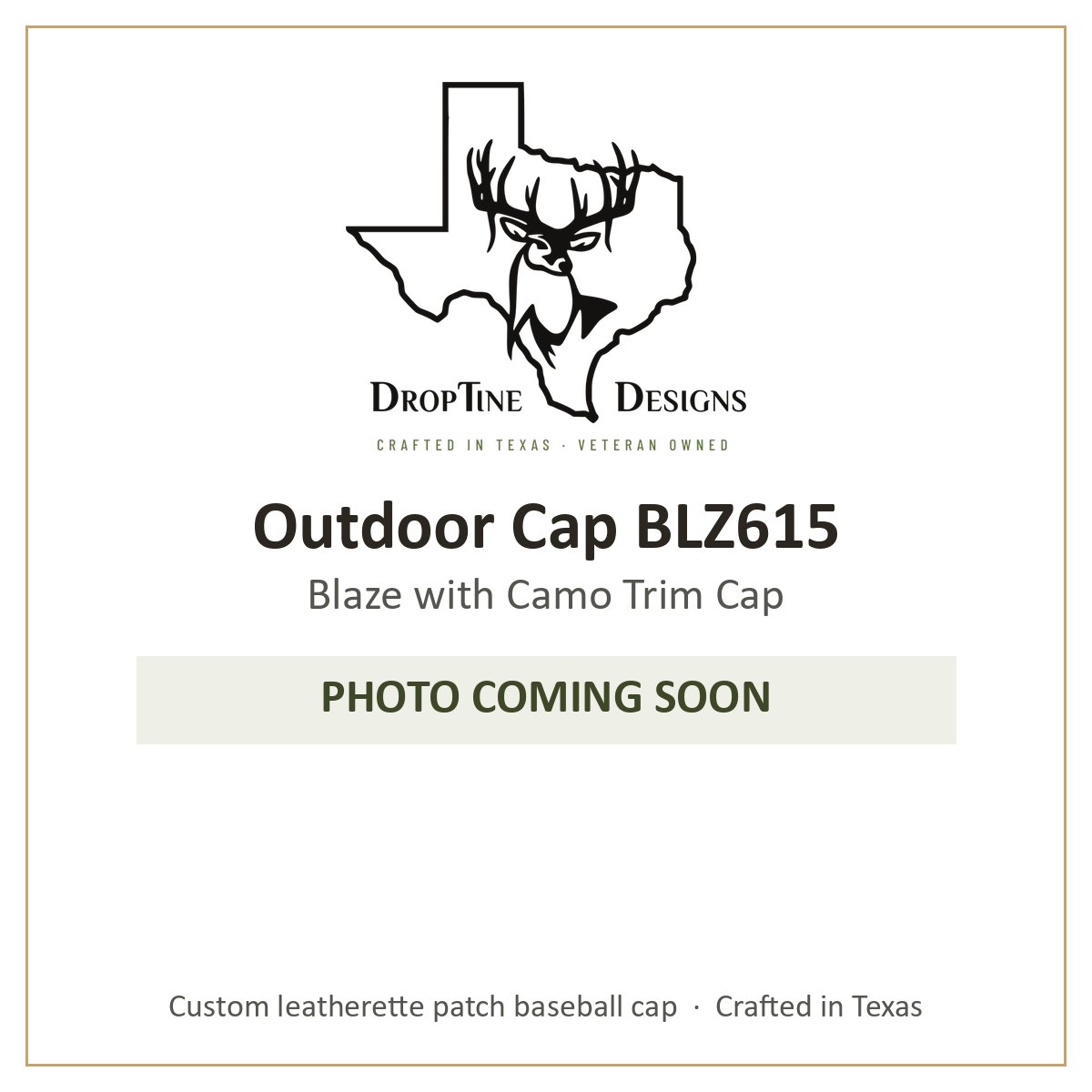 Photo coming soon: Outdoor Cap BLZ615 Blaze with Camo Trim Cap