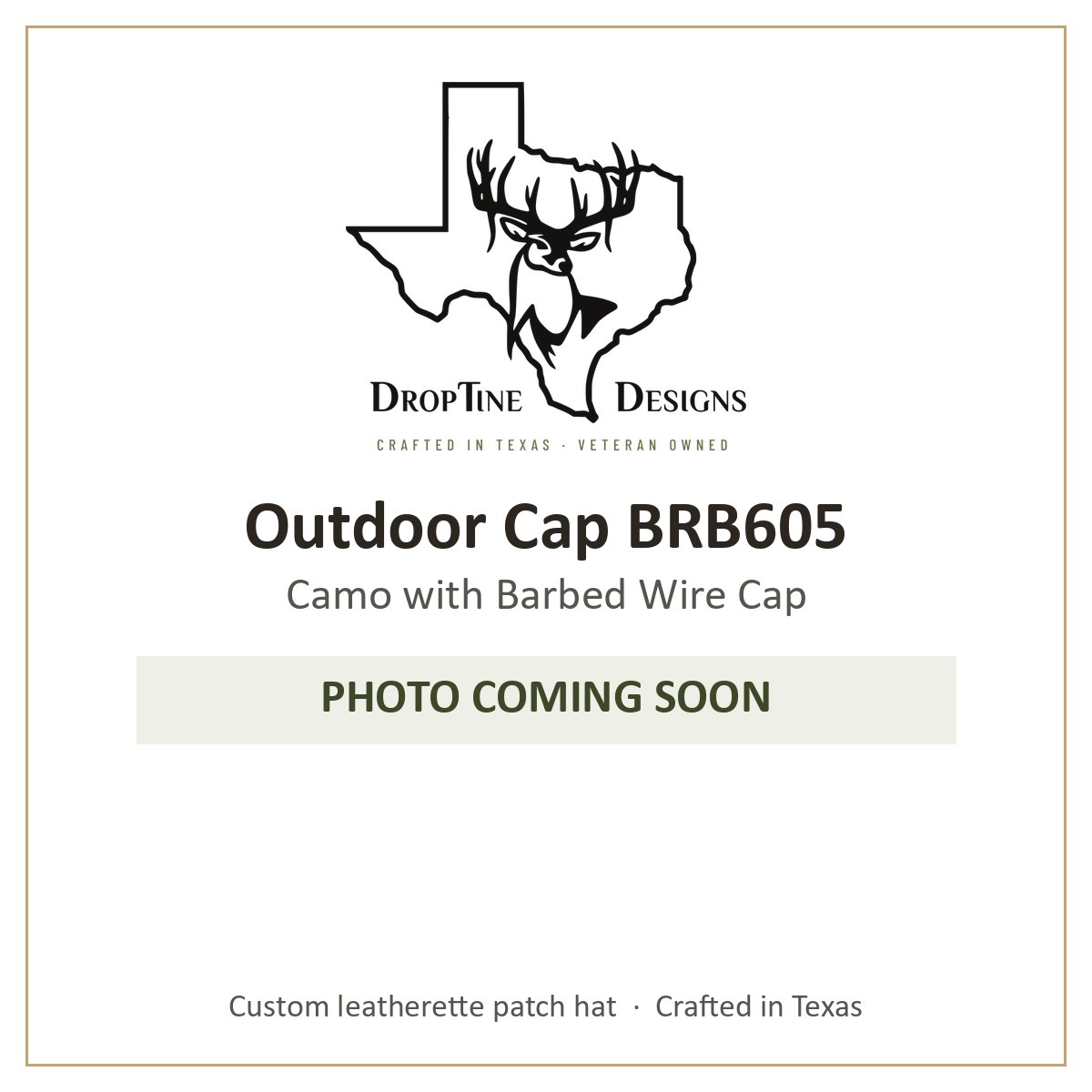 Photo coming soon: Outdoor Cap BRB605 Camo with Barbed Wire Cap