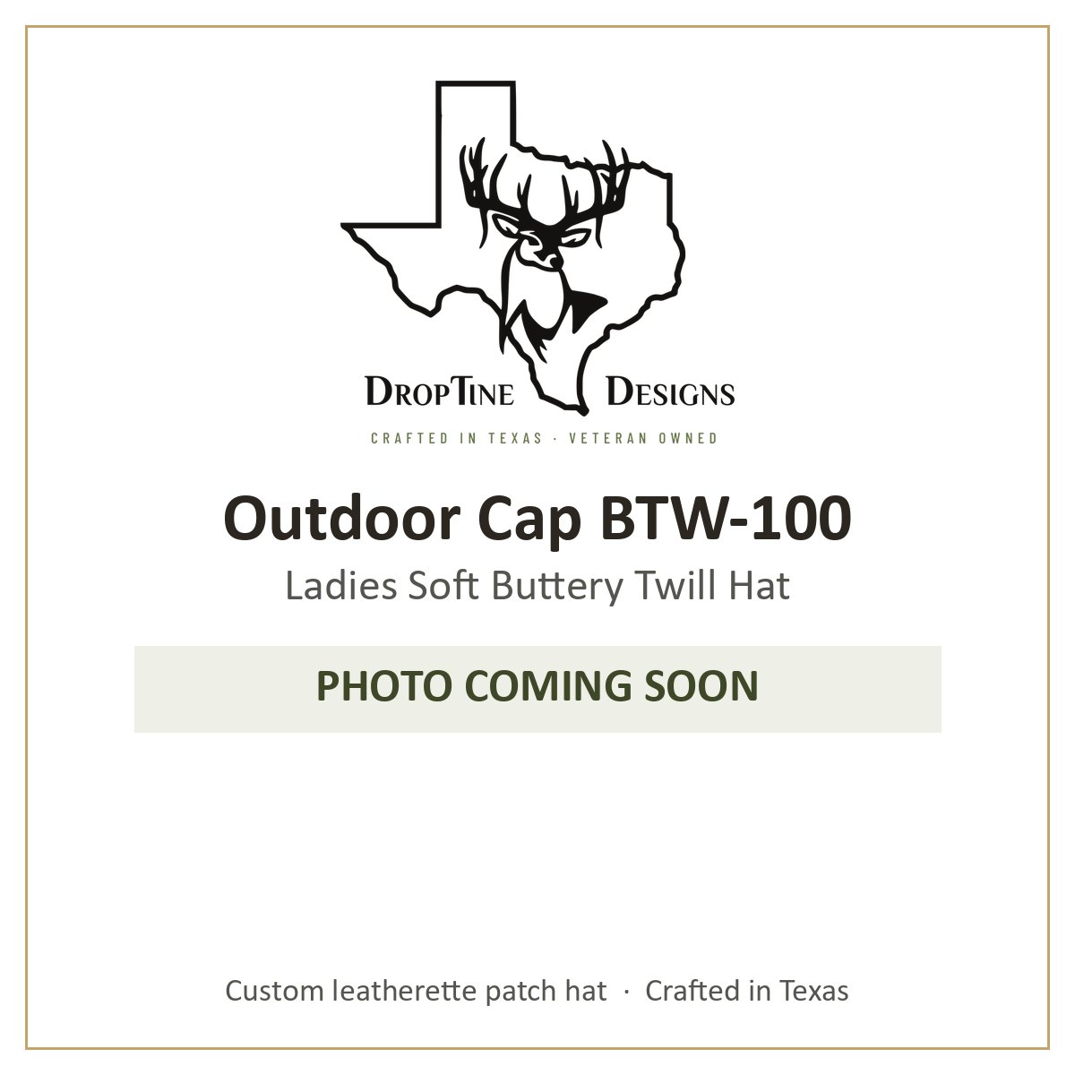 Photo coming soon: Outdoor Cap BTW-100 Ladies Soft Buttery Twill Hat