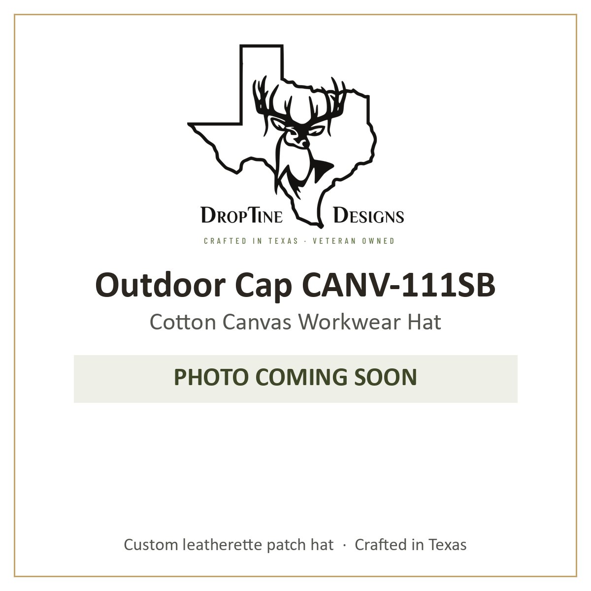 Photo coming soon: Outdoor Cap CANV-111SB Cotton Canvas Workwear Hat