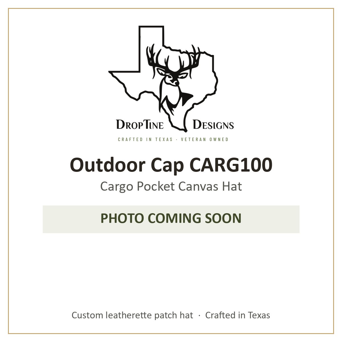 Photo coming soon: Outdoor Cap CARG100 Cargo Pocket Canvas Hat