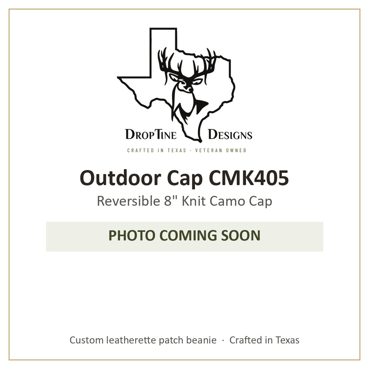 Photo coming soon: Outdoor Cap CMK405 Reversible 8" Knit Camo Cap