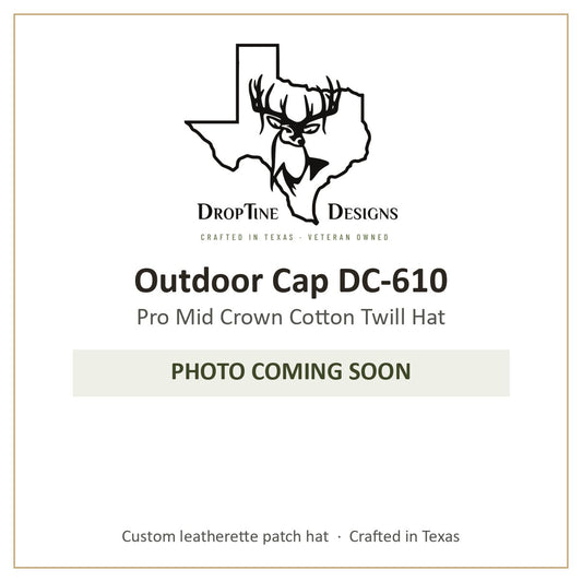 Photo coming soon: Outdoor Cap DC-610 Pro Mid Crown Cotton Twill Hat