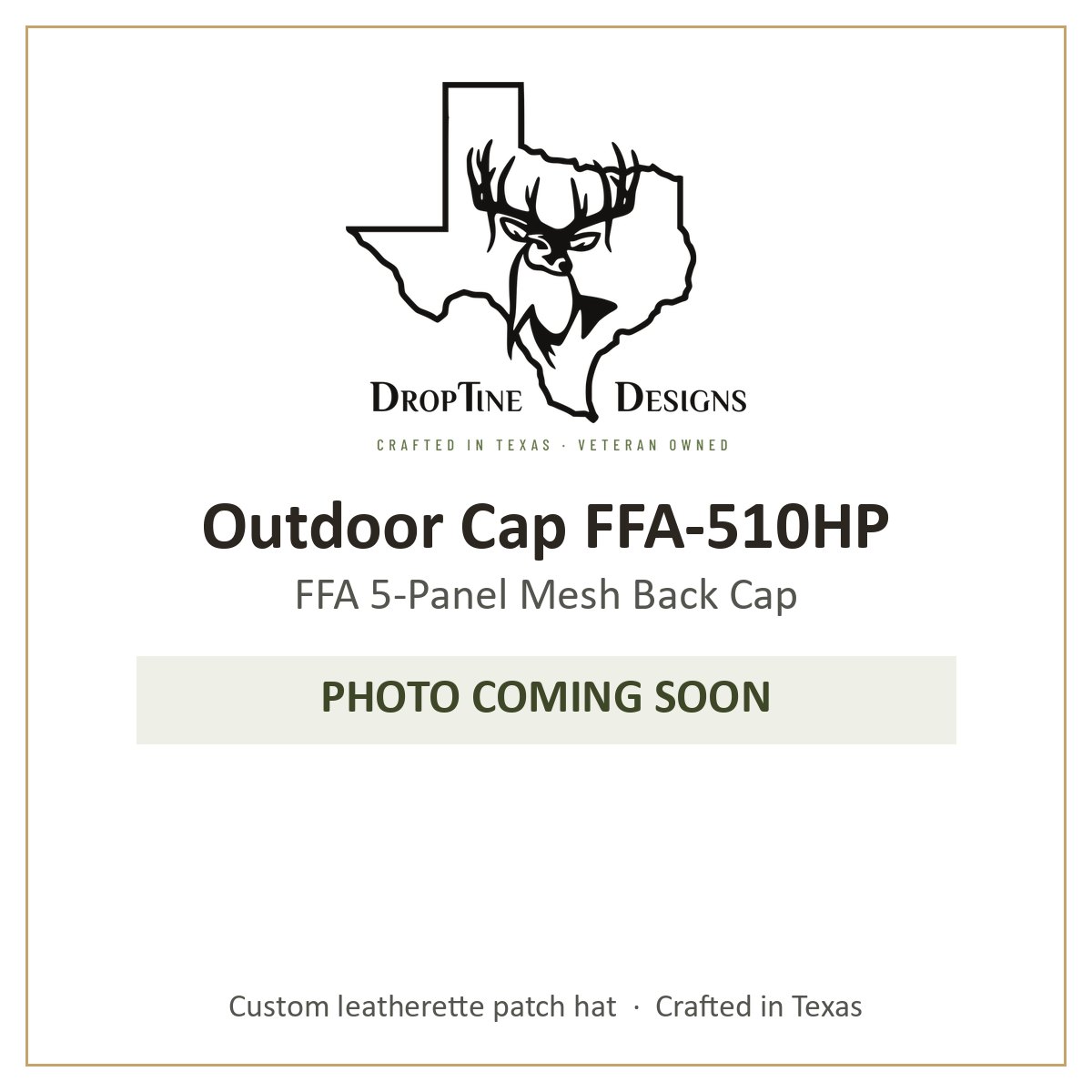 Photo coming soon: Outdoor Cap FFA-510HP FFA 5-Panel Mesh Back Cap