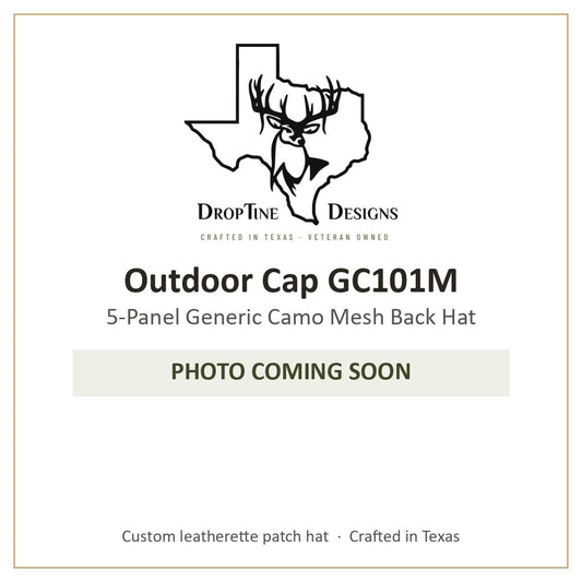 Photo coming soon: Outdoor Cap GC101M 5-Panel Generic Camo Mesh Back Hat