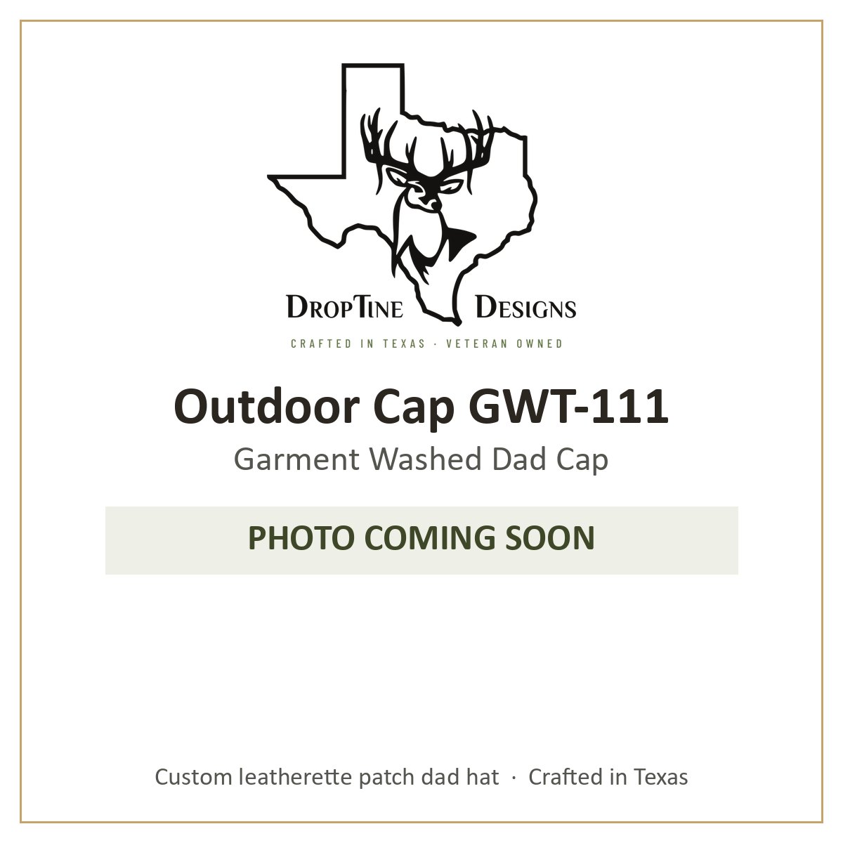 Photo coming soon: Outdoor Cap GWT-111 Garment Washed Dad Cap