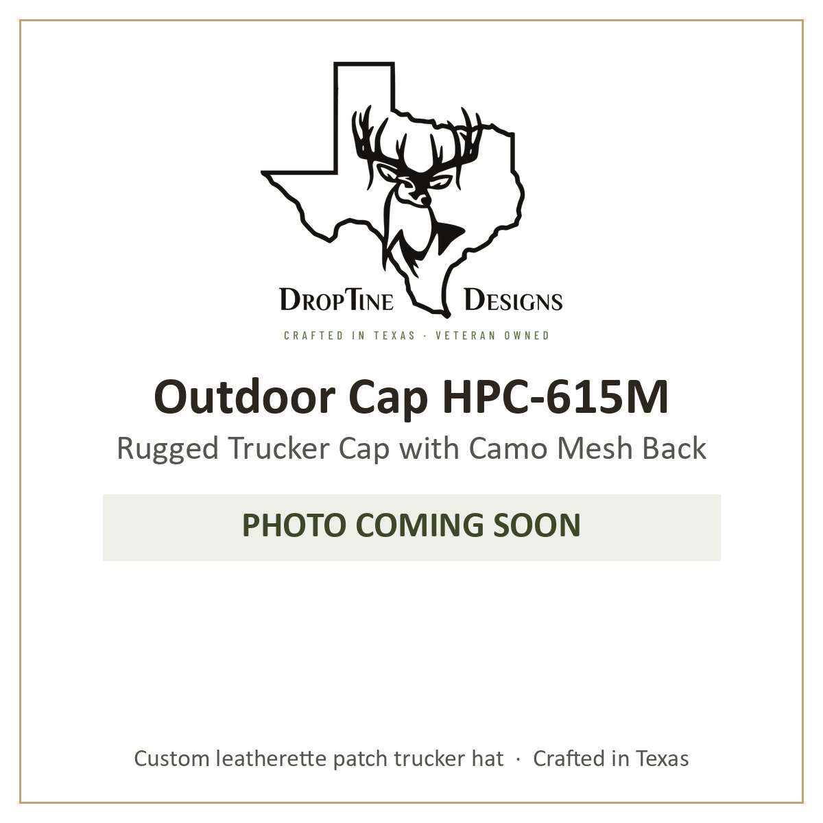 Photo coming soon: Outdoor Cap HPC-615M Rugged Trucker Cap with Camo Mesh Back