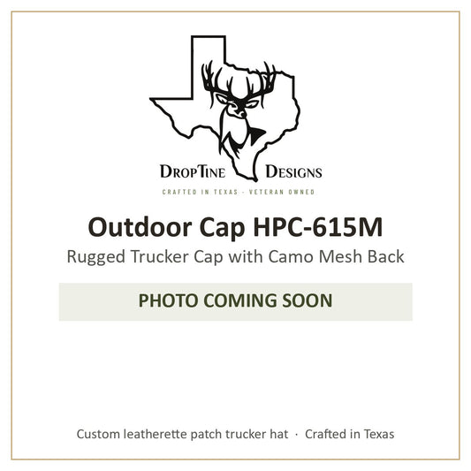 Photo coming soon: Outdoor Cap HPC-615M Rugged Trucker Cap with Camo Mesh Back