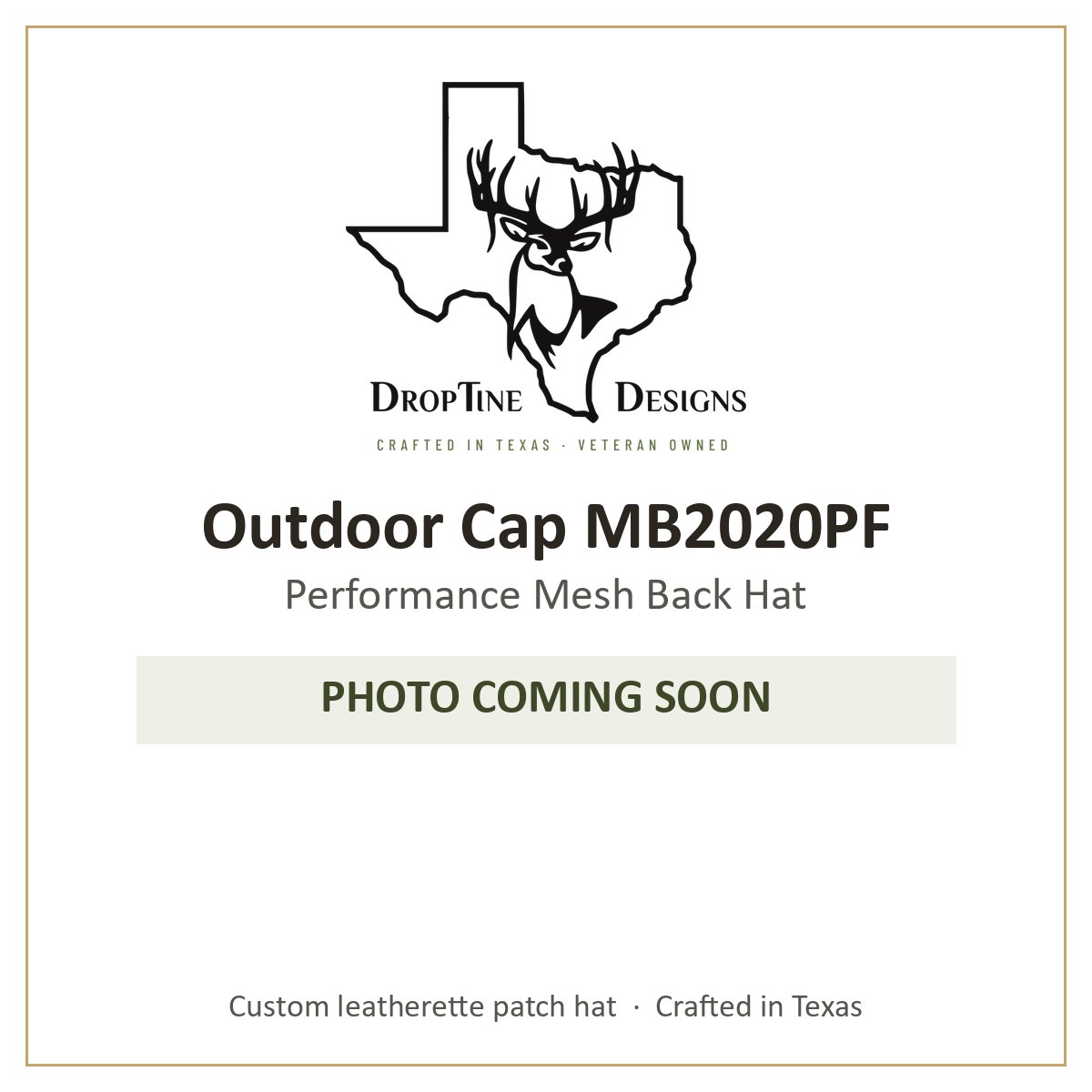 Photo coming soon: Outdoor Cap MB2020PF Performance Mesh Back Hat
