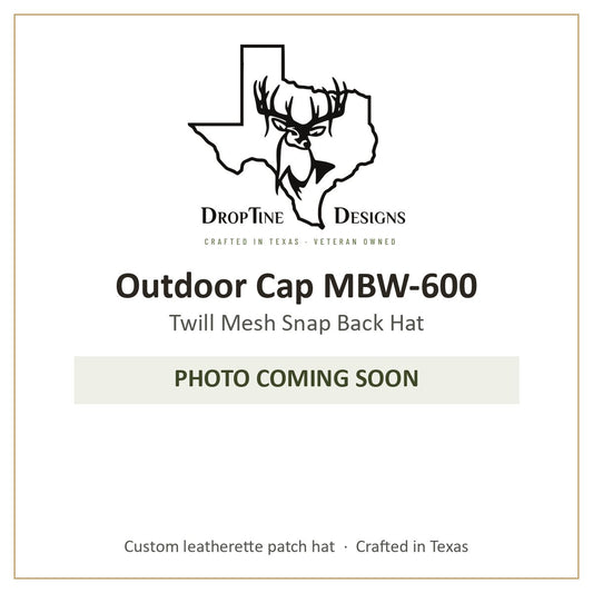 Photo coming soon: Outdoor Cap MBW-600 Twill Mesh Snap Back Hat