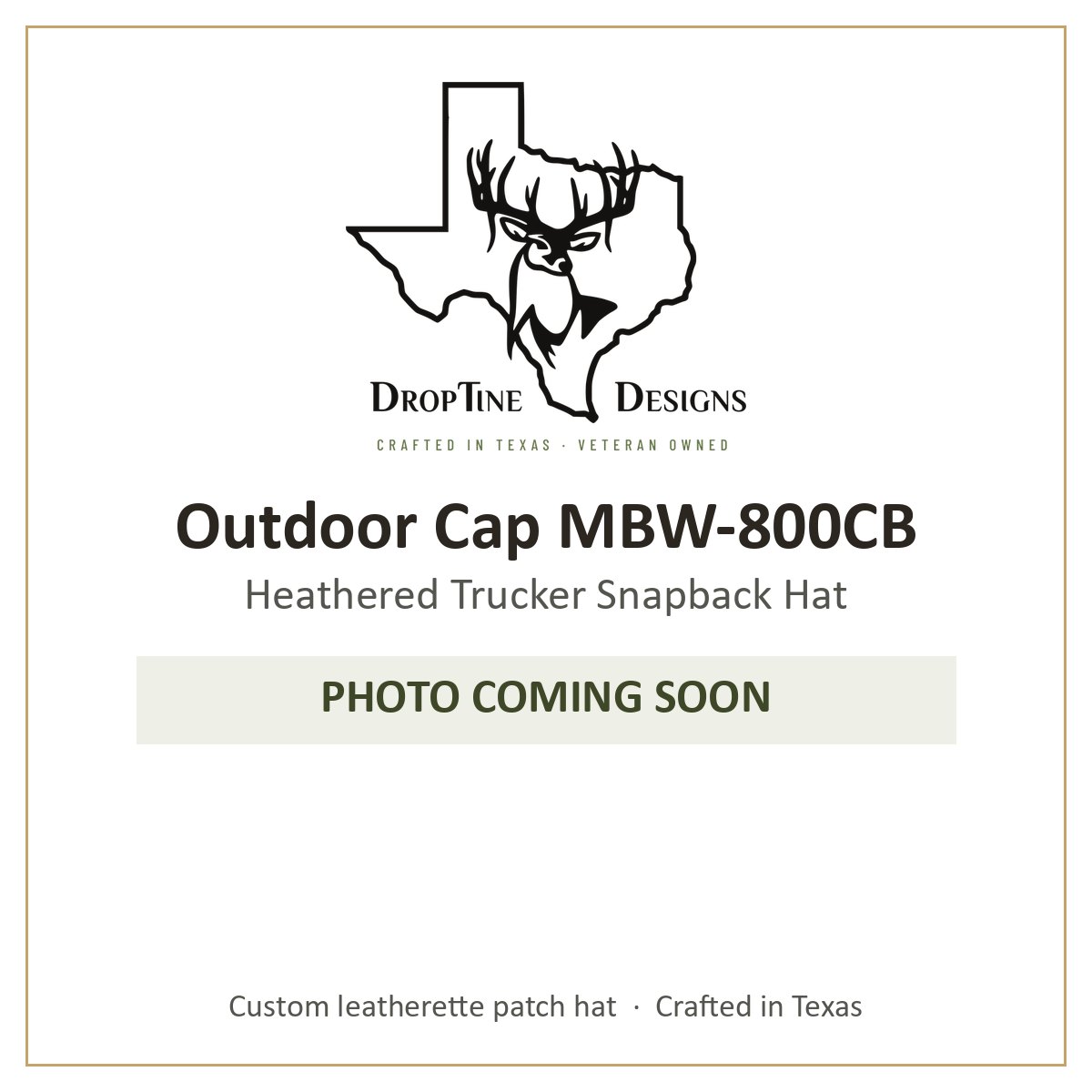 Photo coming soon: Outdoor Cap MBW-800CB Heathered Trucker Snapback Hat