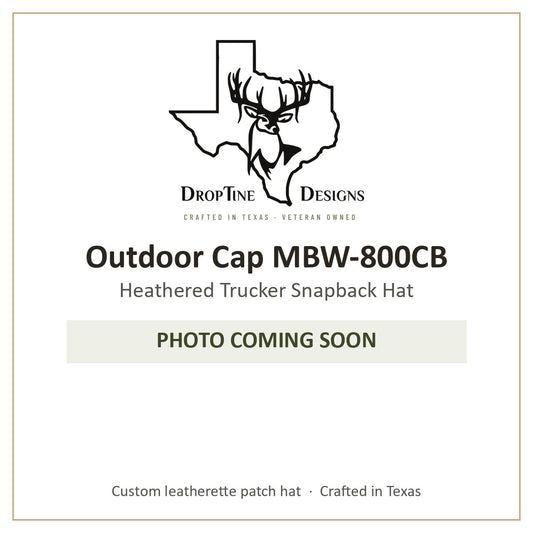 Photo coming soon: Outdoor Cap MBW-800CB Heathered Trucker Snapback Hat