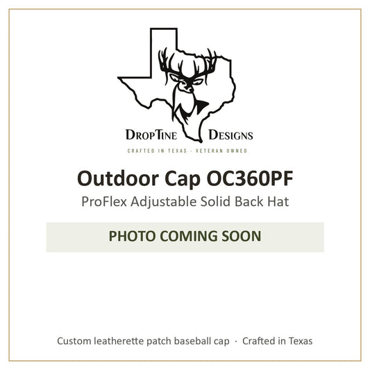 Photo coming soon: Outdoor Cap OC360PF ProFlex Adjustable Solid Back Hat
