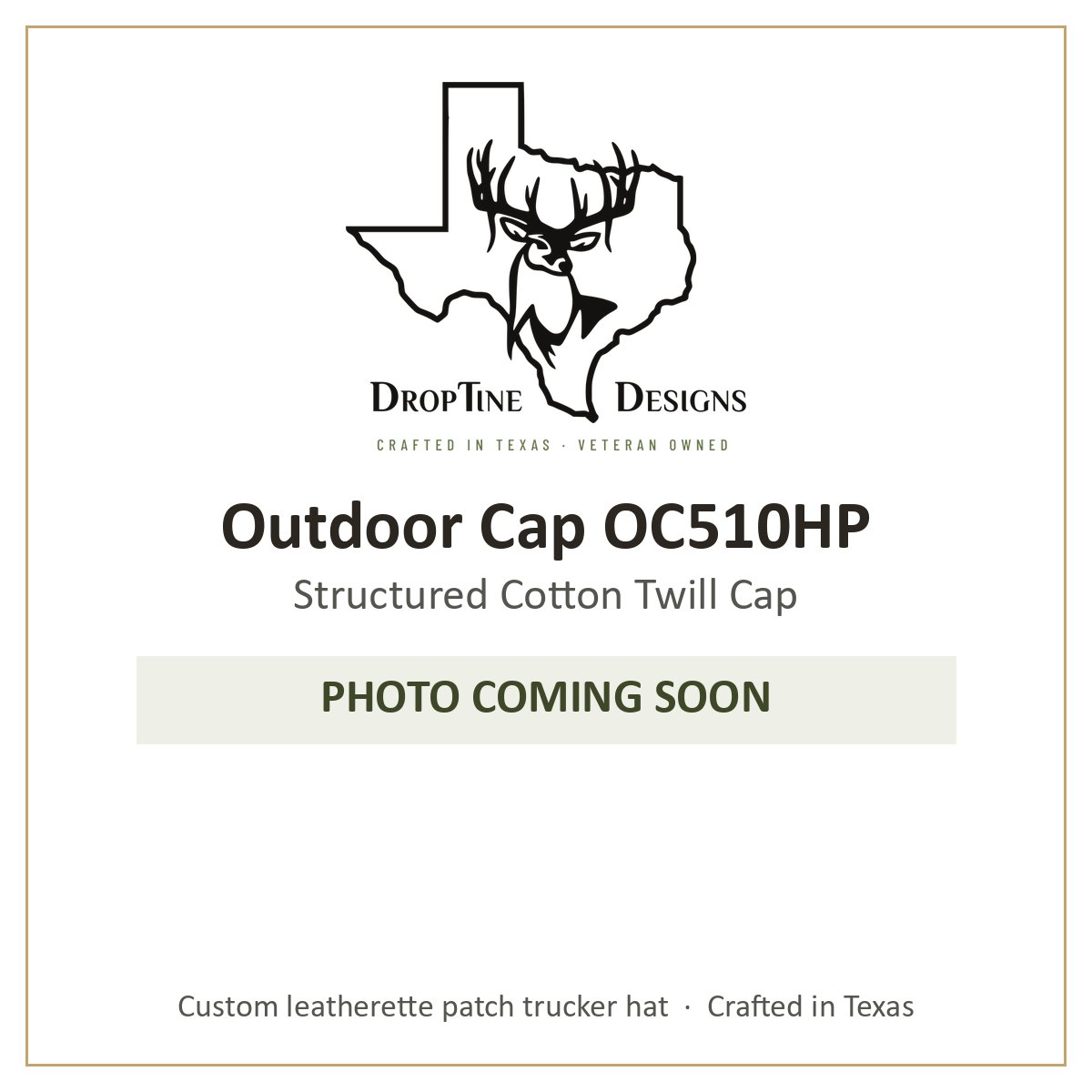 Photo coming soon: Outdoor Cap OC510HP Structured Cotton Twill Cap