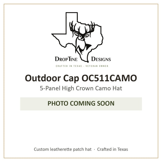 Photo coming soon: Outdoor Cap OC511CAMO 5-Panel High Crown Camo Hat
