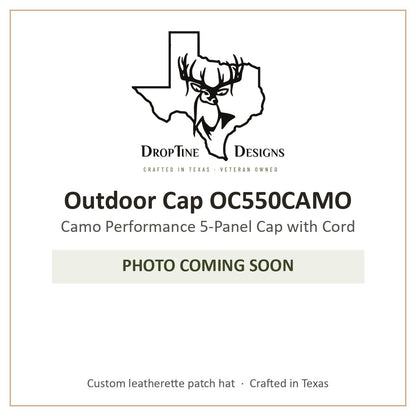 Photo coming soon: Outdoor Cap OC550CAMO Camo Performance 5-Panel Cap with Cord