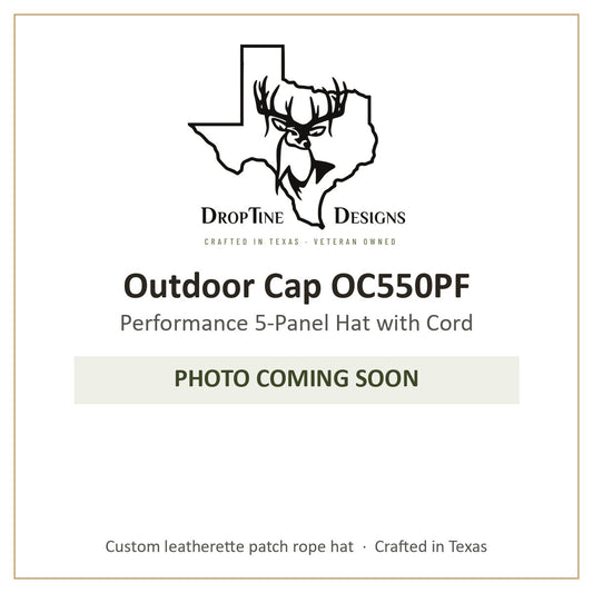 Photo coming soon: Outdoor Cap OC550PF Performance 5-Panel Hat with Cord