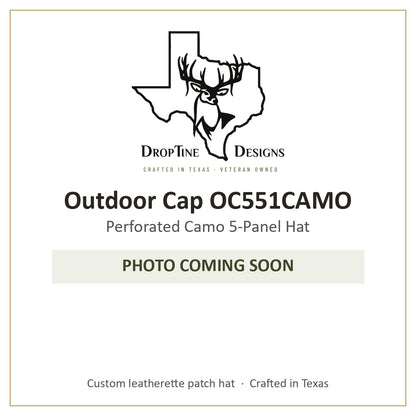 Photo coming soon: Outdoor Cap OC551CAMO Perforated Camo 5-Panel Hat